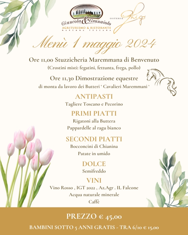 Offerta-primo-maggio-Menu-Agriturismo-Giuncola-e-Graniol