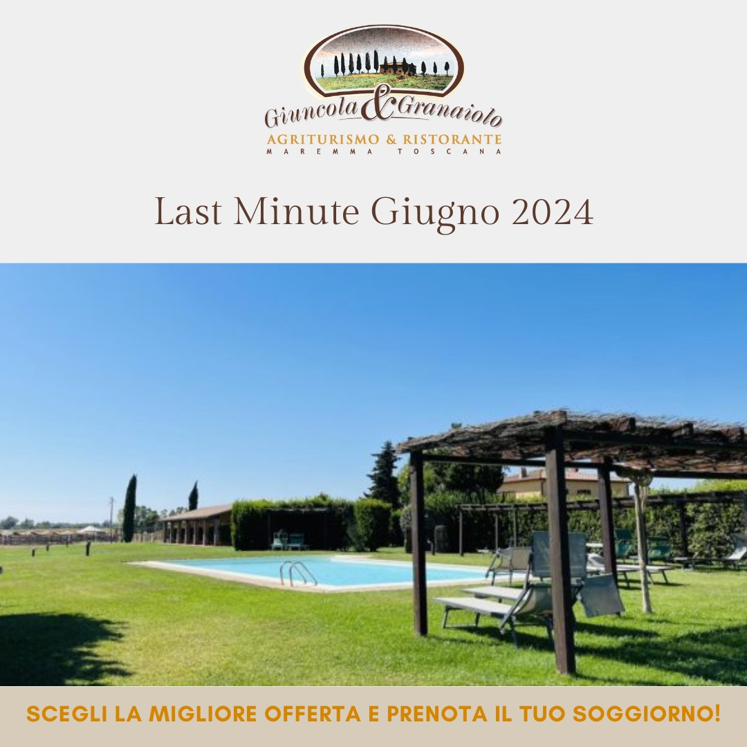 Last minute Giugno 2024 - Offerta Agriturismo Giuncola e Granaiolo Alberese