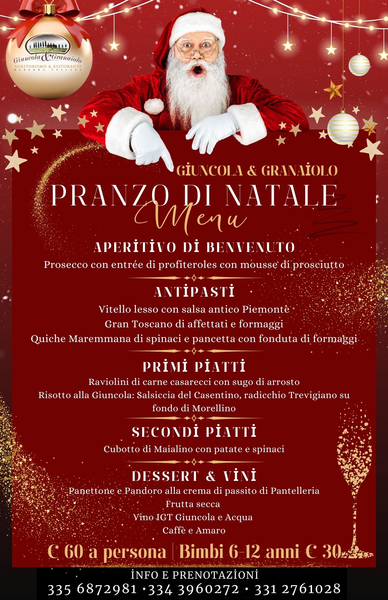 Pranzo di Natale 2024 menù ok - Giuncola e Granaiolo