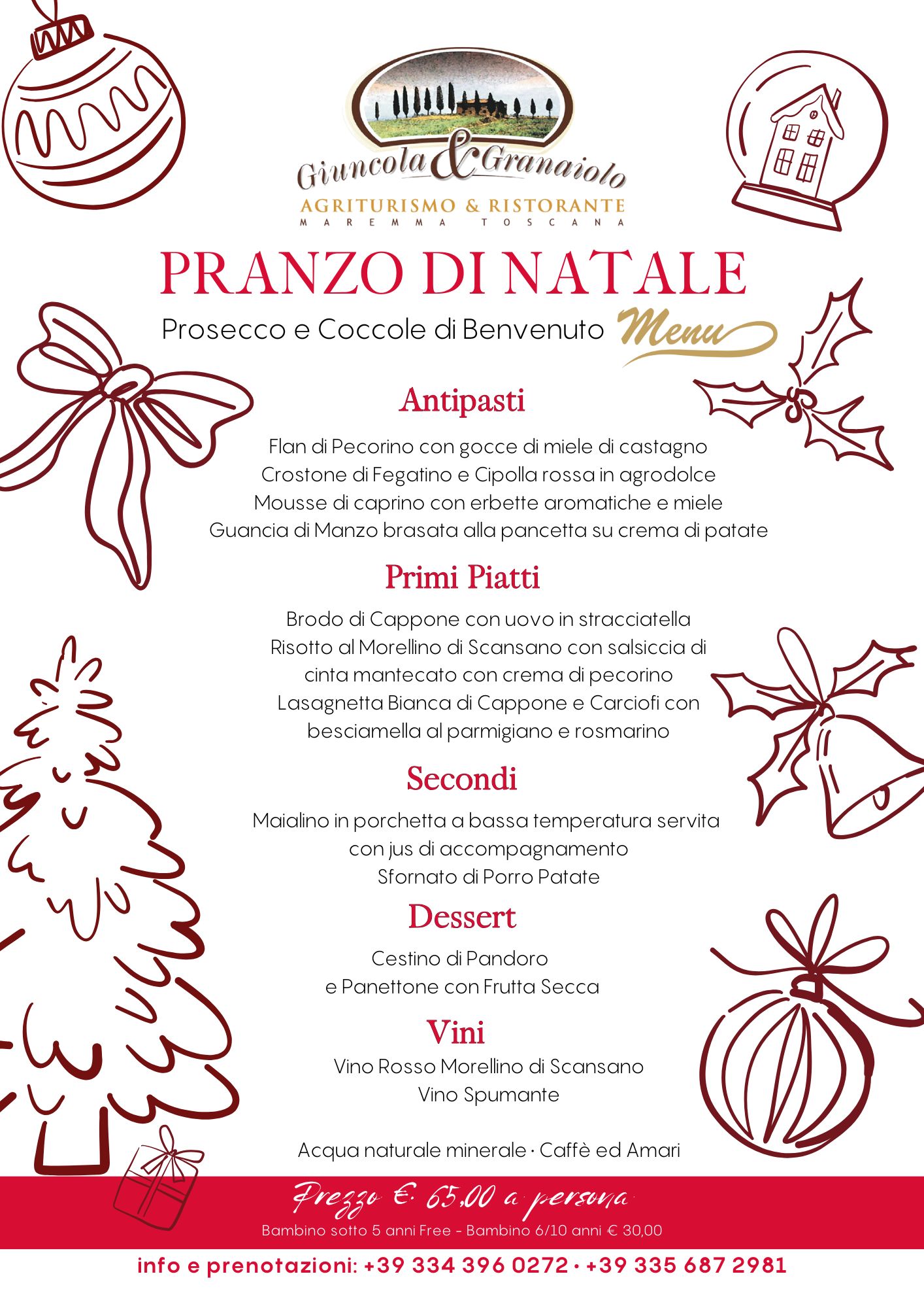 Pranzo di Natale 2025 Giuncola e Granaiolo