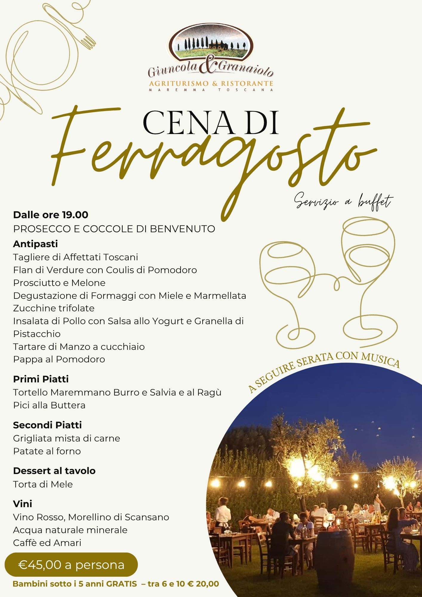 Cosa fare a ferragosto 2026, Giuncola e Granaiolo